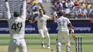 India all out for 150 against Australia in Perth